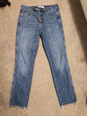 J. Crew Button Fly Ladies Jeans 28" Waist. Worn Once